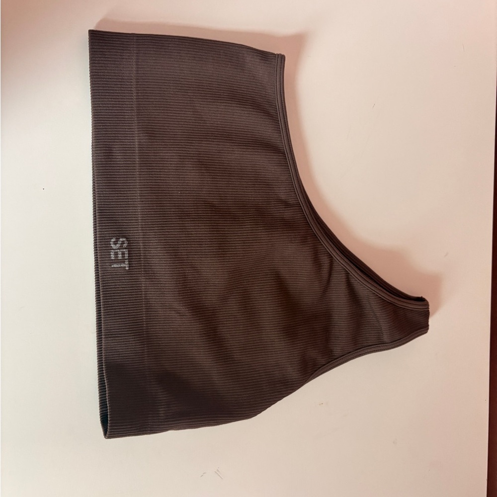 Brown One-Shoulder Top